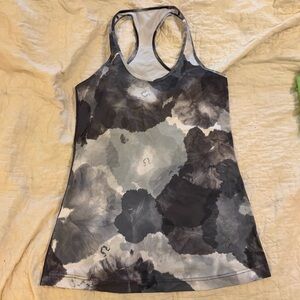 Lululemon Women’s Racerback Tank Top - Gray Tie-Dye